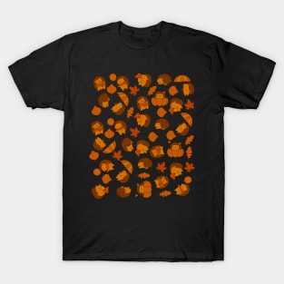 Funny Fall Hedgehogs T-Shirt